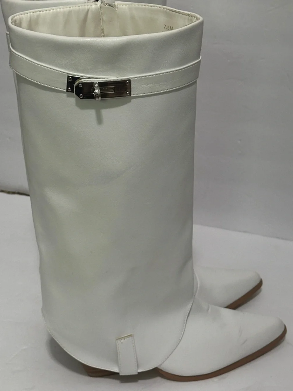 Fashion Nova chill out Knee High Boots with buckle 7
